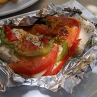Vegan grilled Feta at Mom's Kitchen in Kos