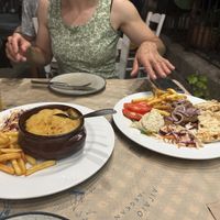 Mousaka and gyros  at Mom's Kitchen in Kos