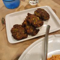 Vegan zucchini balls at Mom's Kitchen in Kos