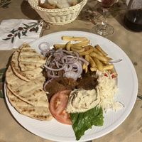 Vegan gyros plate  at Mom's Kitchen in Kos