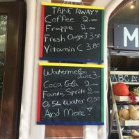 The fresh orange is delicious  at Mom's Kitchen in Kos