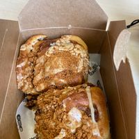 Biscoff cinnamon rolls 😍 at The Bearded Baker in Edinburgh