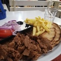 Vegan gyros at Mitato Grill in Nafplion