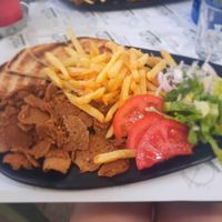 Vegan gyros at Mitato Grill in Nafplion