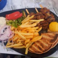 Vegan souvlaki at Mitato Grill in Nafplion