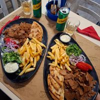 Gyros Platte at Mitato Grill in Nafplion