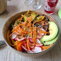 Veggie poke (vegan) at La Maison Verte in Sete