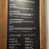 Brunch menu at Lettuce Love Cafe in Burlington