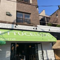 Front with outdoor seating   at Lettuce Love Cafe in Burlington