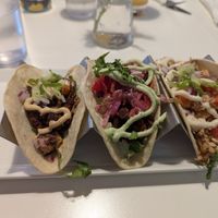 Taco trio - very good but not super filling at Lettuce Love Cafe in Burlington