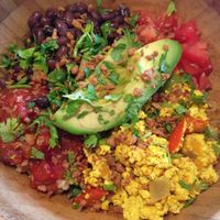 Huevos Rancheros Bowl!  at Lettuce Love Cafe in Burlington