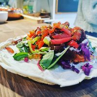 Khobez wrap at The Chic Pea in Falmouth