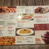 Menu at Balada Mix in Rio De Janeiro