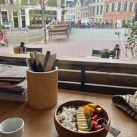 view from the swings!  at Bowls 'n Rolls in Leeuwarden