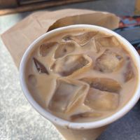 Latte  at Los Bagels in Arcata