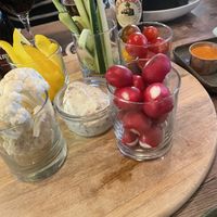 Groente tuin met dip at Boulevard 17 in Vlissingen