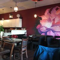 Inside the restaurant  at Panz Veggie Restaurant in Vancouver