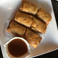 Spring rolls  at Panz Veggie Restaurant in Vancouver
