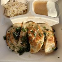 Pumpkin pierogi   at The Easy Vegan - Food Truck in Denver