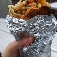 Shawarma wrap at The VeganWog in Lilyfield
