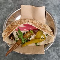 Falafel pocket at Cairo Takeaway in Newtown