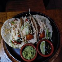 Beer-battered courgette at Kua in The Hague