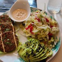 Falafel with salad at Nom Nom in Constanta