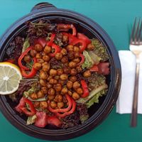 chickpea salad at V-mos in Istanbul