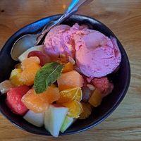 Vegan desser at De DorpsKamer in Ermelo