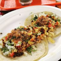 Vegan Tacos de Papa! at Tio's Tacos in Riverside