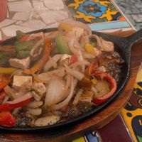 Tofu fajitas at Tio's Tacos in Riverside