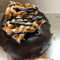 Filled with chocolate cream  at Royal Donuts - Stuttgarter Str in Stuttgart