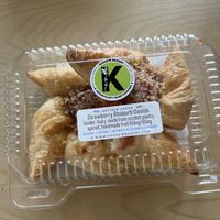 Strawberry rhubarb danishes   at Nan's Noodle House in Calgary