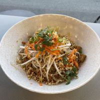 Pad Thai - fresh veggies on top  at Nan's Noodle House in Calgary