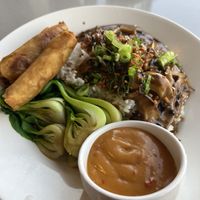Mushroom adobo   at Nan's Noodle House in Calgary