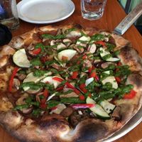 vegan pizza at Ava's Pizzeria and Wine Bar in St Michaels