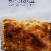 Vegan veg and cheez hotpocket at Eishaus in Covington