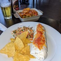Vegan burrito spicy at Amigos Mexican Kitchen in Sheffield