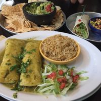 Enchiladas, taco with bean/corn salad, guacamole  at Taco Mamacita in Nashville