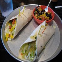 Vegan Jerk Taco and Avocado Taco with corn and bean salad. at Taco Mamacita in Nashville
