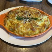 Curry “chicken” baked risotto  at Plant Plan in Taichung