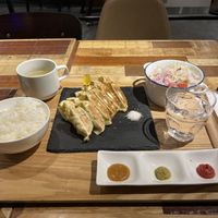   at Champagne & Gyoza Bar in Osaka