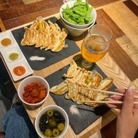   at Champagne & Gyoza Bar in Osaka