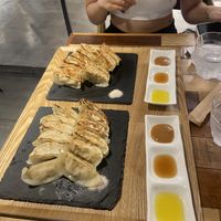   at Champagne & Gyoza Bar in Osaka