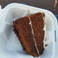 Banana cinder toffee cake 😃 at Mostyn Gallery Cafe in Llandudno