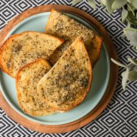 Garlic Bread at Eat Plants in Toronto
