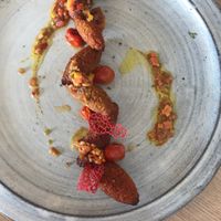 Curried pumpkin kibbeh. at Horta Cozinha Criativa in Brasilia