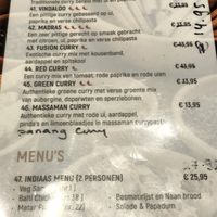 43. Green Curry (= scherp). De gefrituurde aubergine zat er niet bij, ivm dat er vandaag geen aparte olie was voor vegan. Dit is aan te vragen bijv. dag voor de tijd.   at Curry Fusion in Hengelo