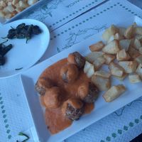 Albondigas vegetales at Ancora in A Coruna