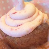 Strawberry Cupcake at Sans Gluten Artisan Bakery in Johnston